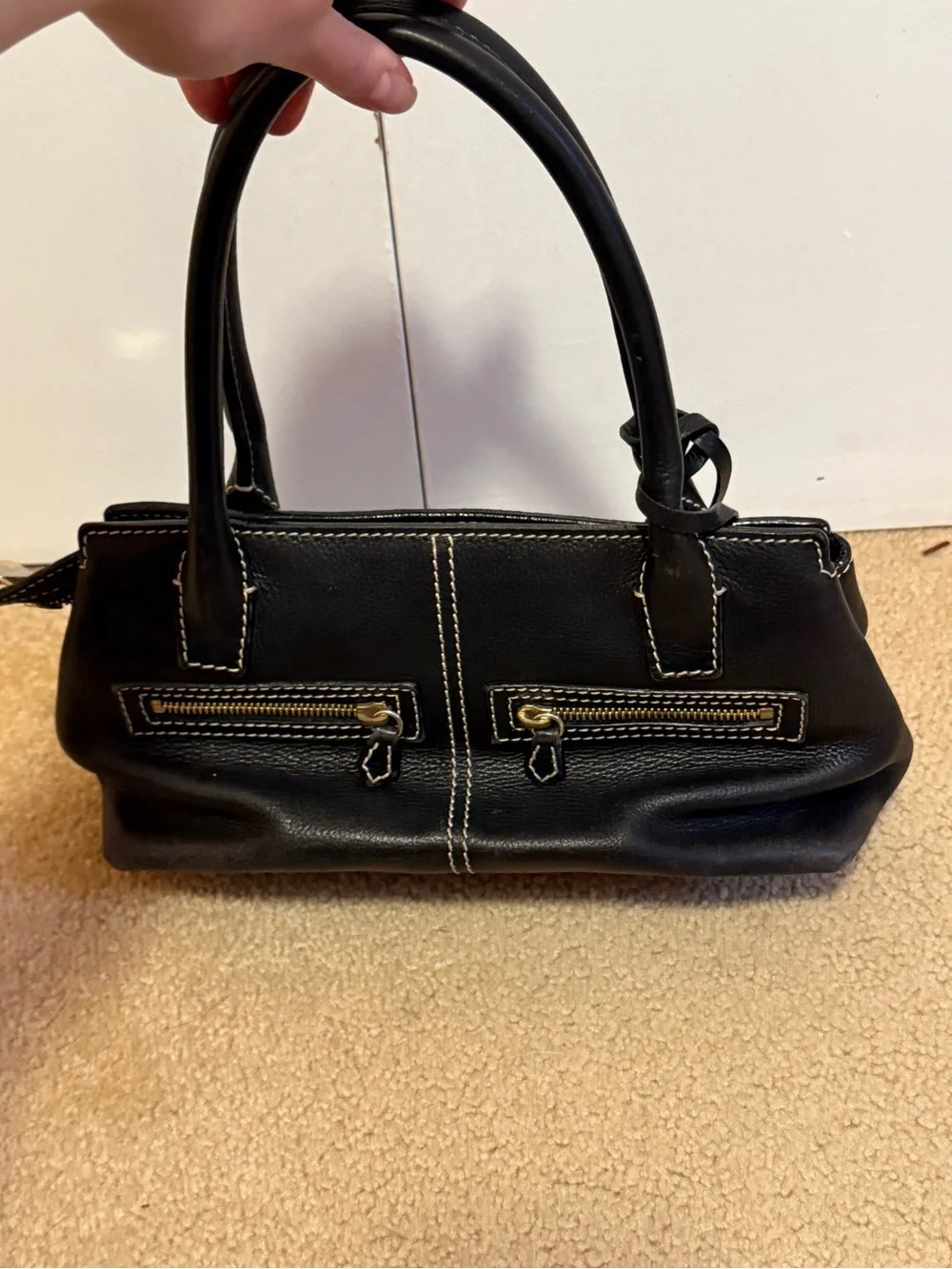 Authentic Loro Piana Made in Italy Leather Handbag - Picture 3 of 16